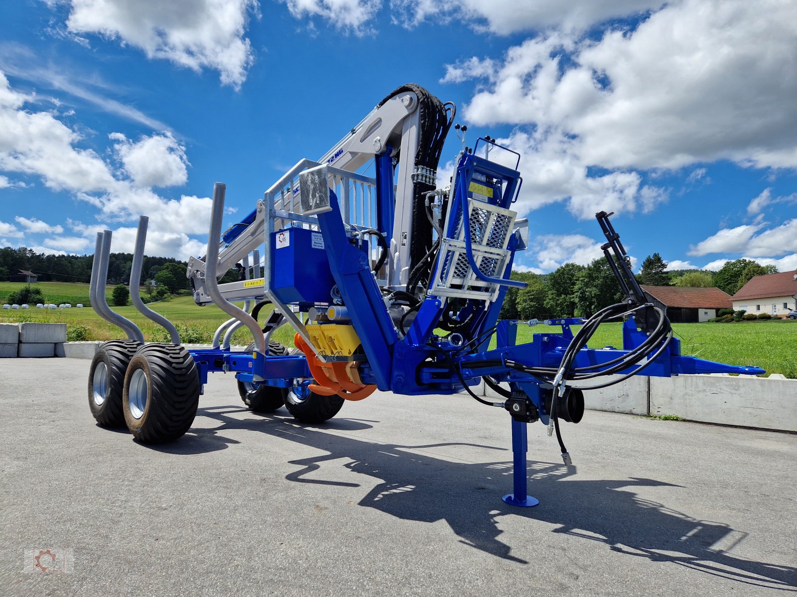 Rückewagen & Rückeanhänger от тип Scandic ST-8 Rückewagen 7,9m Kran 550kg Hubkraft Drehhebelsteuerung Auflauf Hydr. Bremse, Neumaschine в Tiefenbach (Снимка 10)