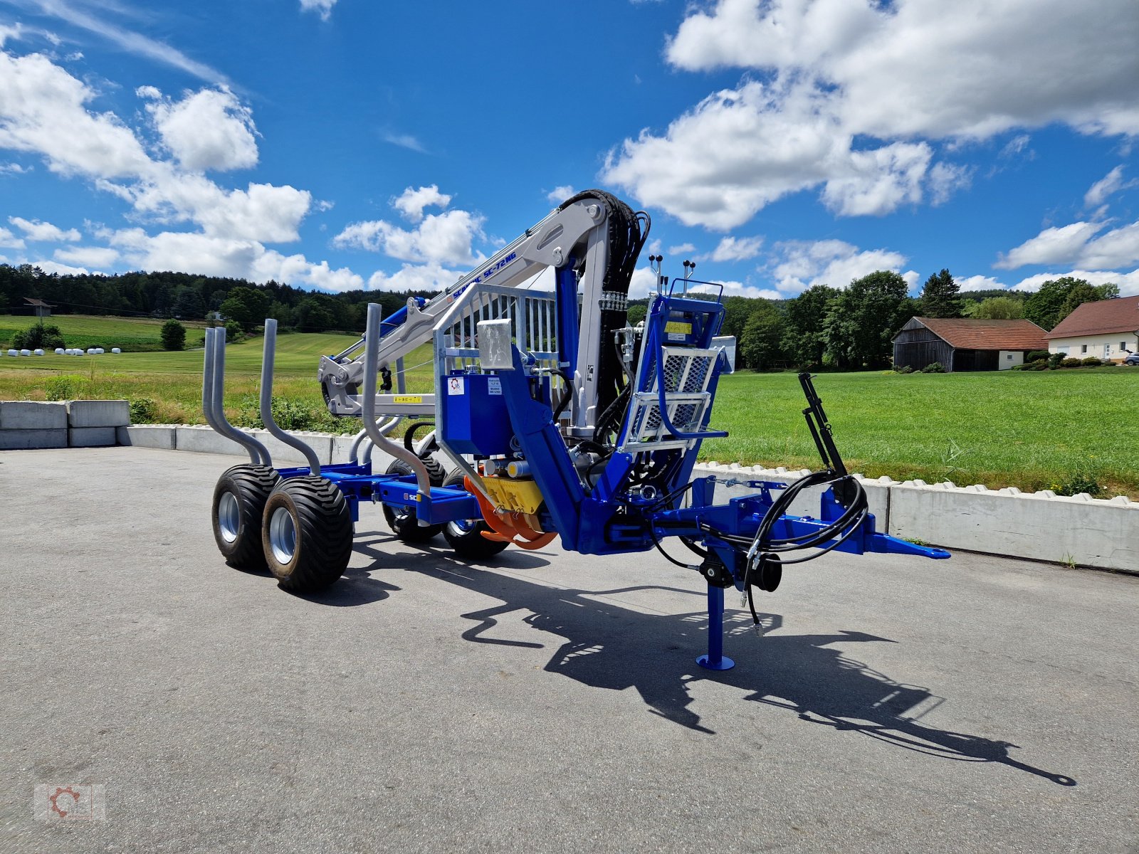 Rückewagen & Rückeanhänger от тип Scandic ST-8 Rückewagen 7,9m Kran 550kg Hubkraft Drehhebelsteuerung Auflauf Hydr. Bremse, Neumaschine в Tiefenbach (Снимка 11)