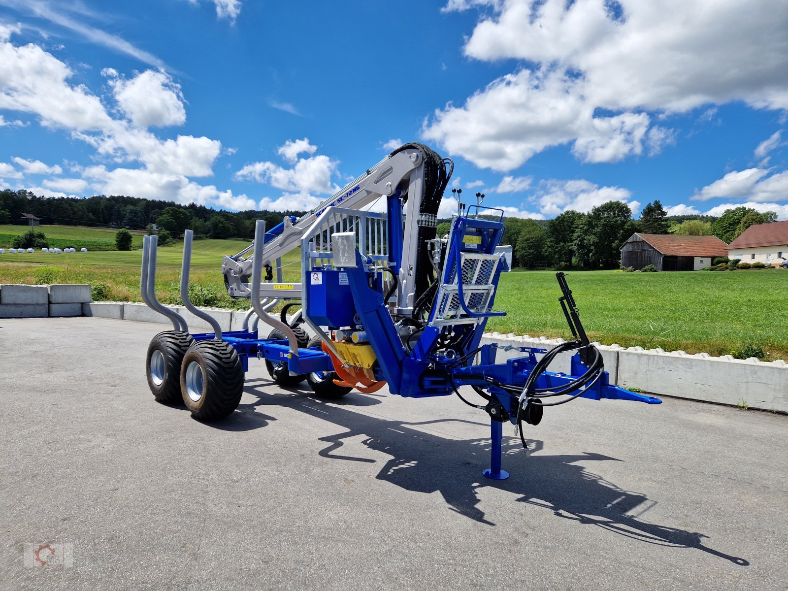 Rückewagen & Rückeanhänger от тип Scandic ST-8 Rückewagen 7,9m Kran 550kg Hubkraft Drehhebelsteuerung Auflauf Hydr. Bremse, Neumaschine в Tiefenbach (Снимка 12)