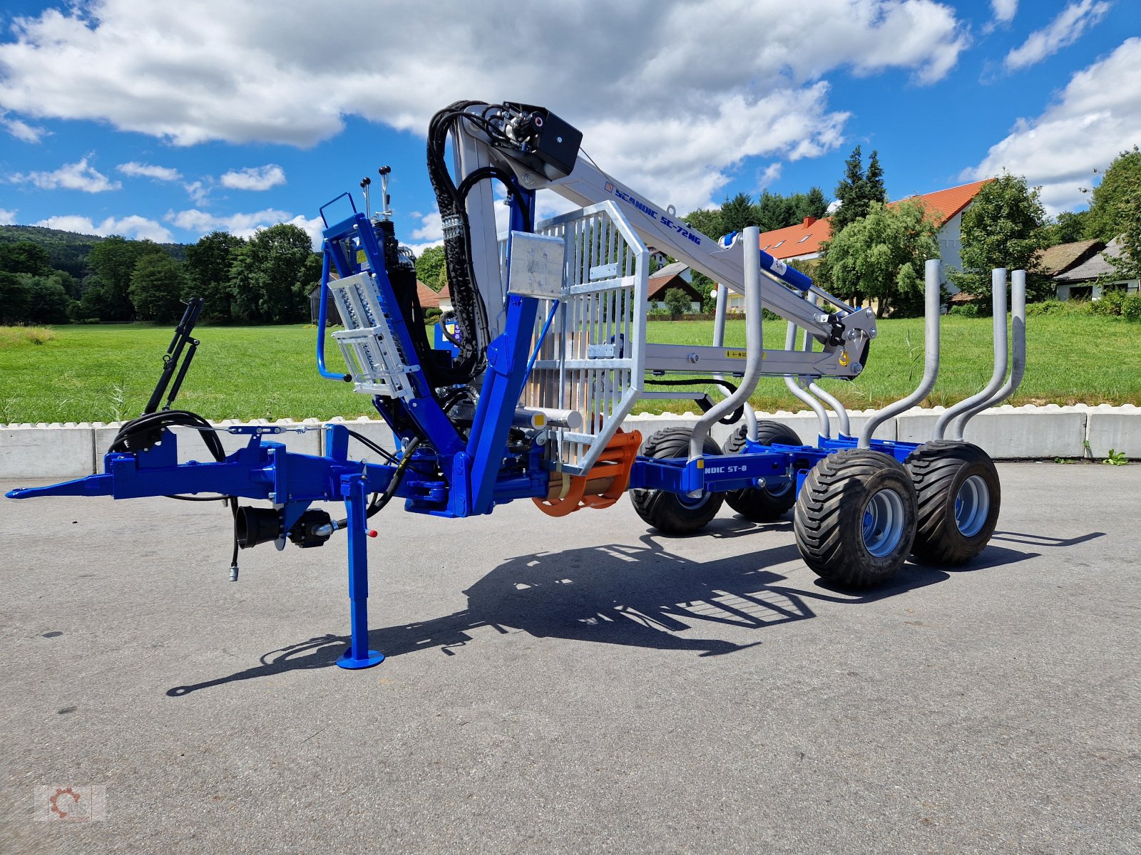 Rückewagen & Rückeanhänger tipa Scandic ST-8 Rückewagen 7,9m Kran 550kg Hubkraft Drehhebelsteuerung Auflauf Hydr. Bremse, Neumaschine u Tiefenbach (Slika 16)