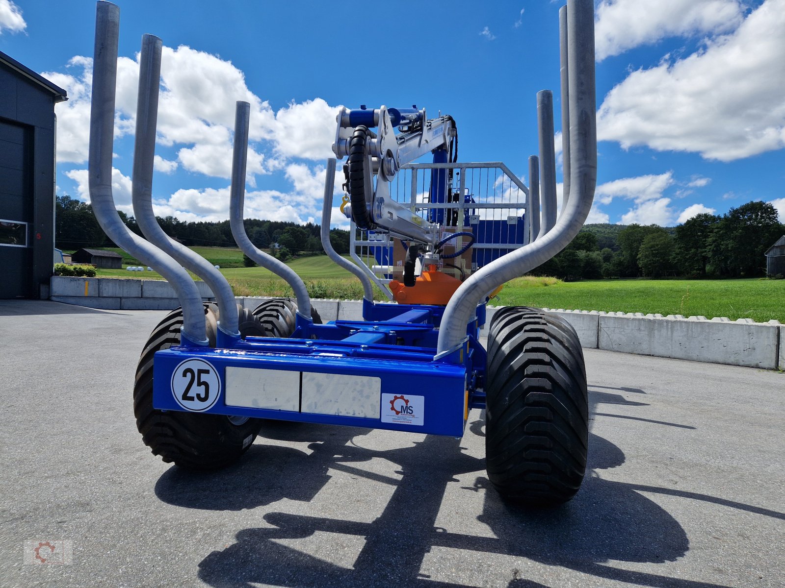 Rückewagen & Rückeanhänger typu Scandic ST-8 Rückewagen 7,9m Kran 550kg Hubkraft Drehhebelsteuerung Auflauf Hydr. Bremse, Neumaschine w Tiefenbach (Zdjęcie 20)