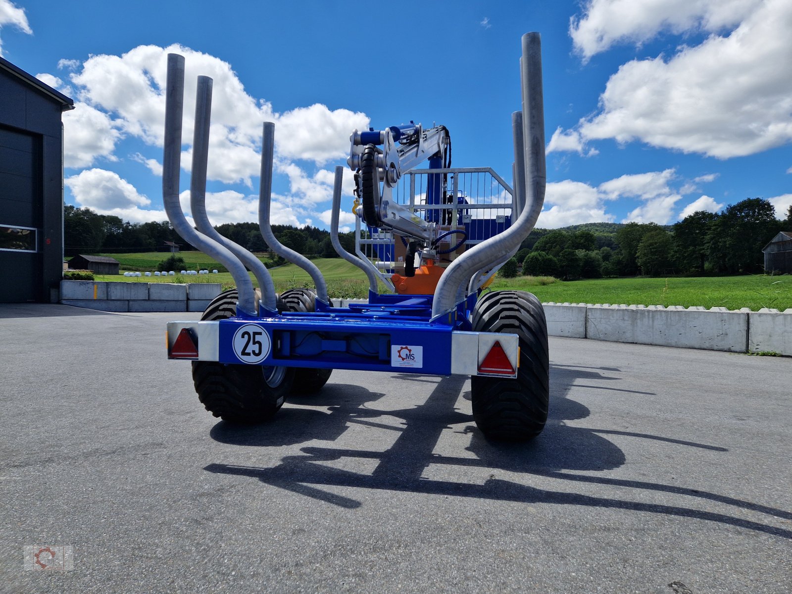 Rückewagen & Rückeanhänger van het type Scandic ST-8 Rückewagen 7,9m Kran 550kg Hubkraft Drehhebelsteuerung Auflauf Hydr. Bremse, Neumaschine in Tiefenbach (Foto 21)