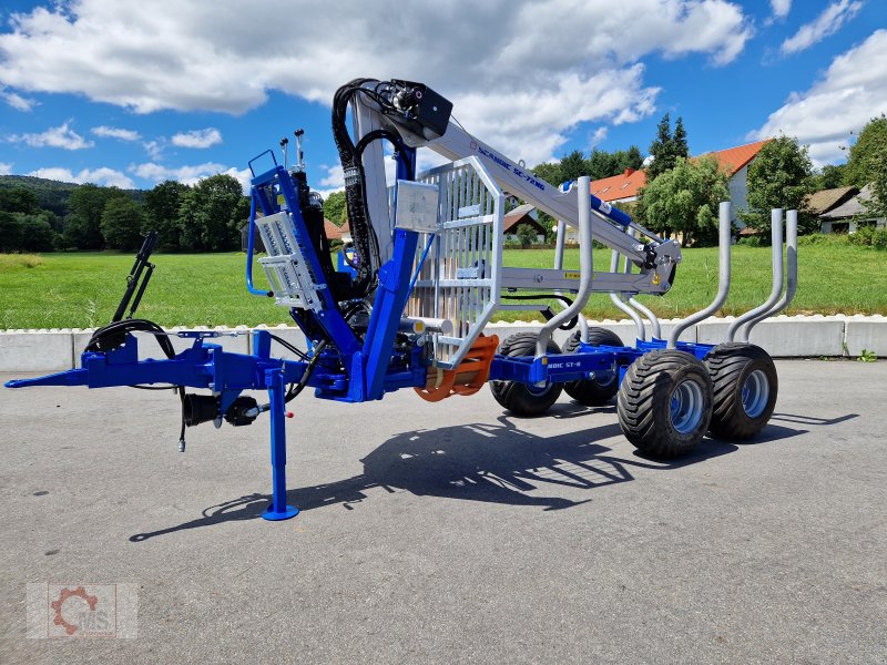 Rückewagen & Rückeanhänger tipa Scandic ST-8 Rückewagen 7,9m Kran 550kg Hubkraft Drehhebelsteuerung Auflauf Hydr. Bremse, Neumaschine u Tiefenbach