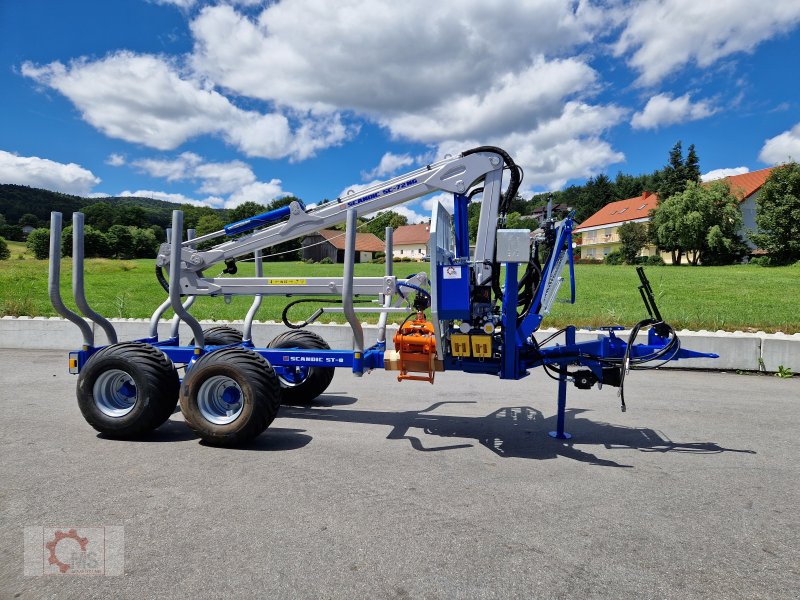 Rückewagen & Rückeanhänger del tipo Scandic ST-8 Rückewagen 7,9m Kran 550kg Hubkraft Drehhebelsteuerung Auflauf Hydr. Bremse, Neumaschine en Tiefenbach (Imagen 1)