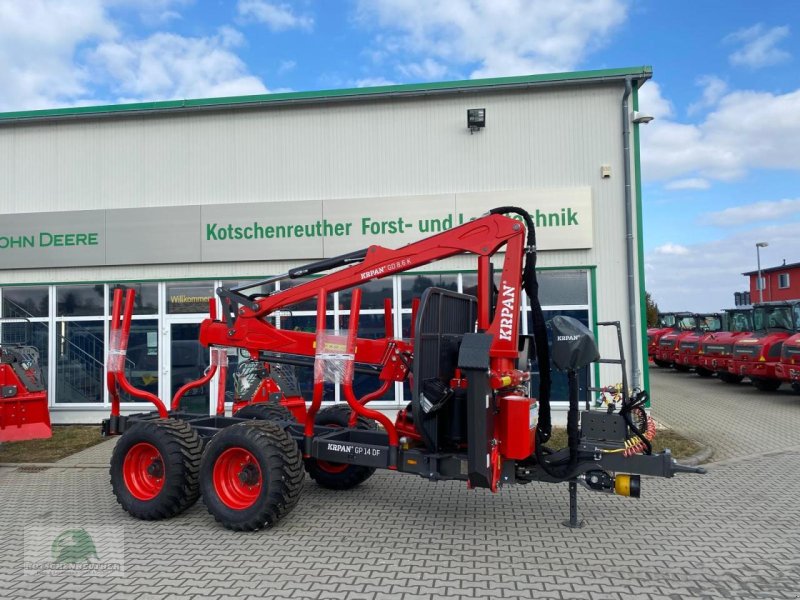 Rückewagen & Rückeanhänger of the type Sonstige Krpan GP 14 DF mit Kran 8.6k, Neumaschine in Triebes (Picture 1)