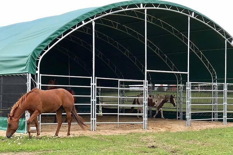 Rückewagen & Rückeanhänger del tipo Sonstige Unterstand Lager Landwirtschaft Rundbogenhalle Weideunterstand, Gebrauchtmaschine en Rodeberg OT Eigenrieden (Imagen 1)