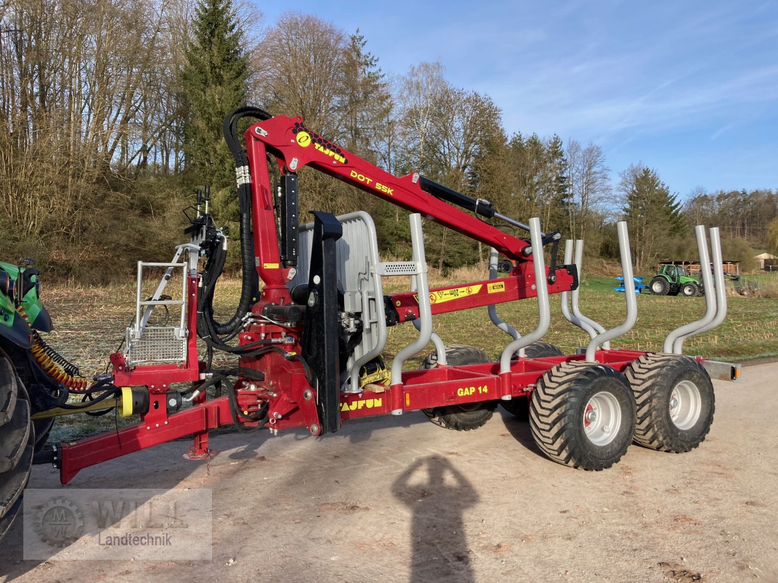 Rückewagen & Rückeanhänger typu Tajfun GAP 140 mit Forstkran, Gebrauchtmaschine w Rudendorf (Zdjęcie 7)