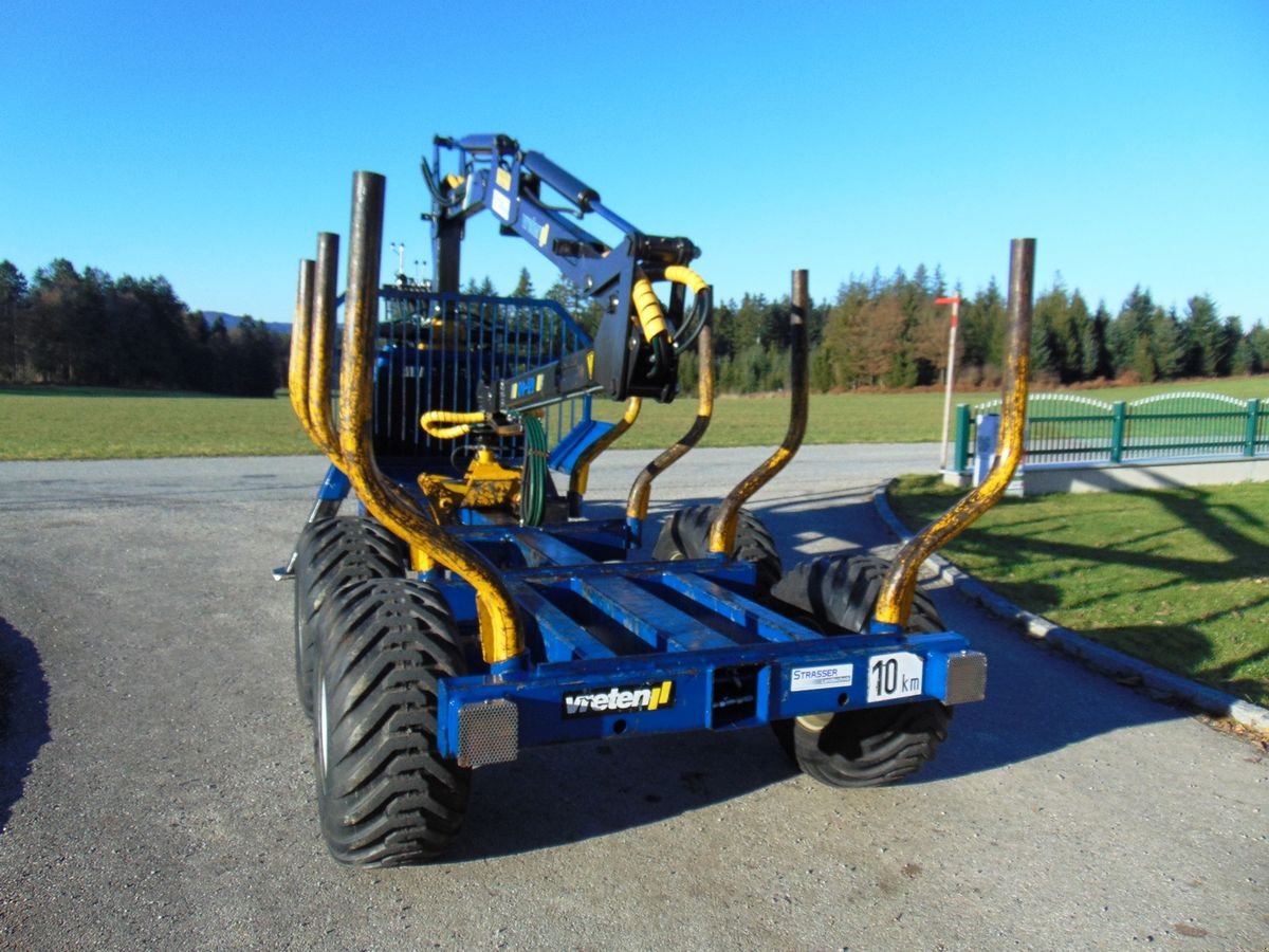 Rückewagen & Rückeanhänger Türe ait Vreten 1000 mit 65-40 Kran, Gebrauchtmaschine içinde Neukirchen am Walde  (resim 5)