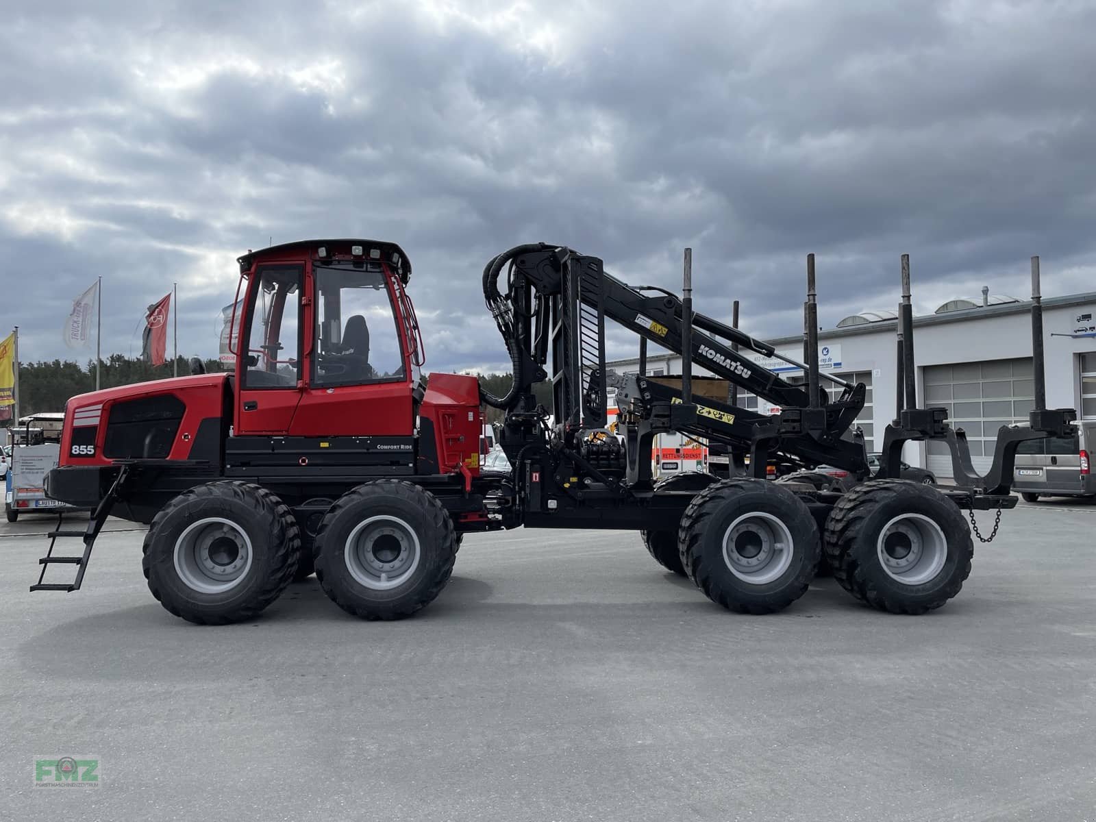 Rückezug Türe ait Komatsu 855, Gebrauchtmaschine içinde Leinburg (resim 4)