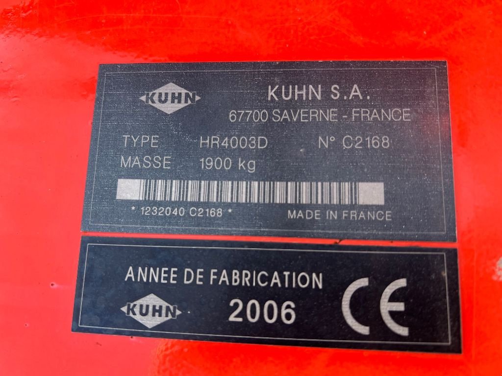 Rüttelegge tip Kuhn HR 4003 D, Gebrauchtmaschine in Dol-de-Bretagne (Poză 7)