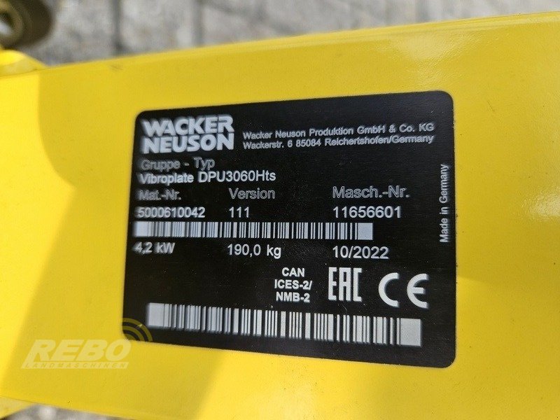 Rüttelplatte typu Wacker Neuson DPU 3060 H, Neumaschine v Edewecht (Obrázek 2)