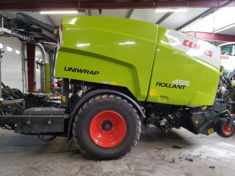 Rundballenpresse Türe ait CLAAS ROLLAND 455 UNIWRAP, Gebrauchtmaschine içinde Sainte Menehould (resim 1)