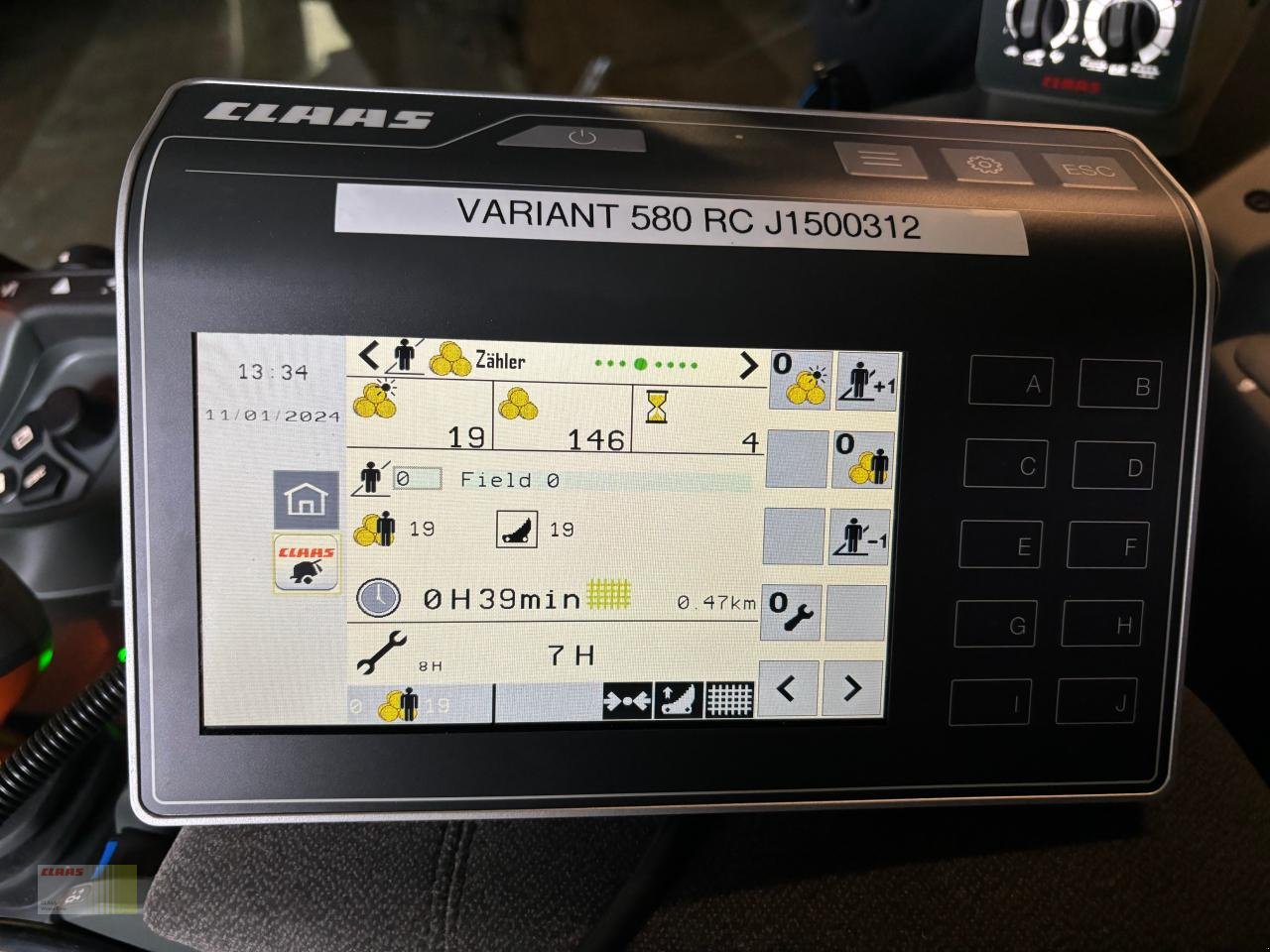 Rundballenpresse του τύπου CLAAS VARIANT 580 RC PRO, nur 146 Ballen !, Gebrauchtmaschine σε Neerstedt (Φωτογραφία 8)