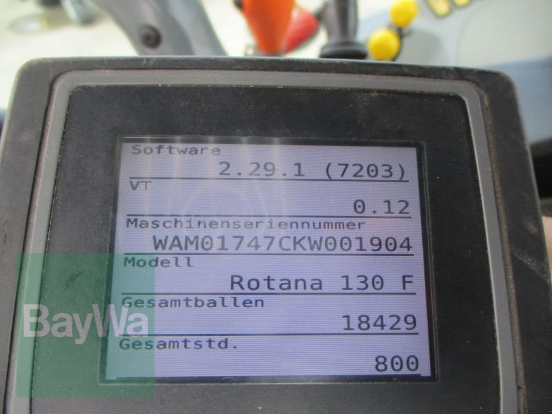 Rundballenpresse des Typs Fendt ROTANA 130 F XTRA   #347, Gebrauchtmaschine in Schönau b.Tuntenhausen (Bild 20)