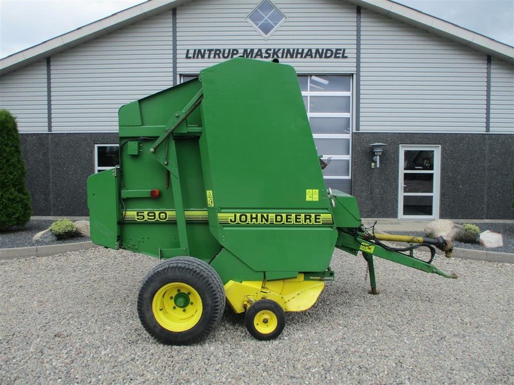 Rundballenpresse typu John Deere 590 Med netbinding. Har kun presset 18.930baller., Gebrauchtmaschine w Lintrup (Zdjęcie 1)