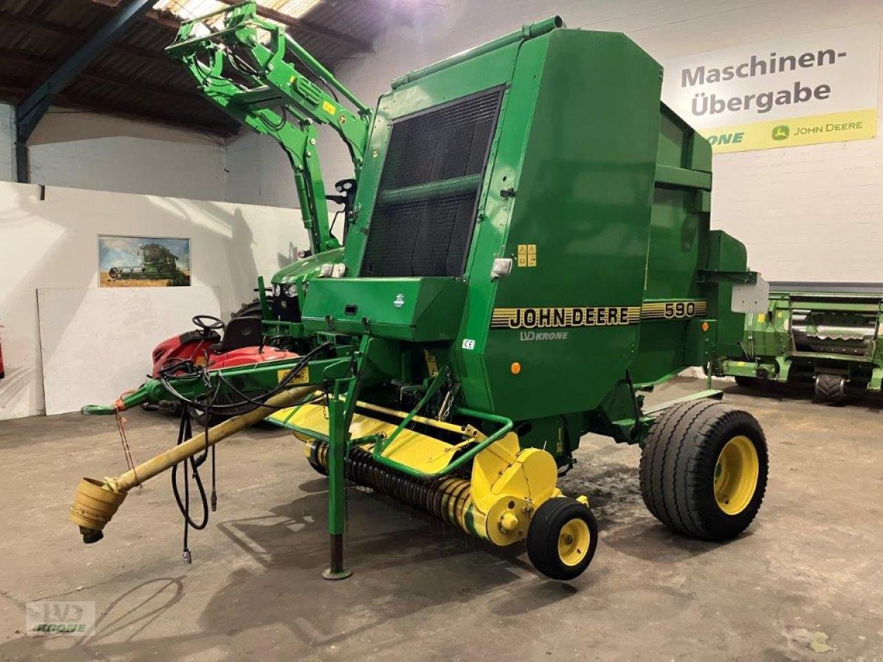 Rundballenpresse a típus John Deere 590 mit Multi CUT, Gebrauchtmaschine ekkor: Spelle (Kép 3)