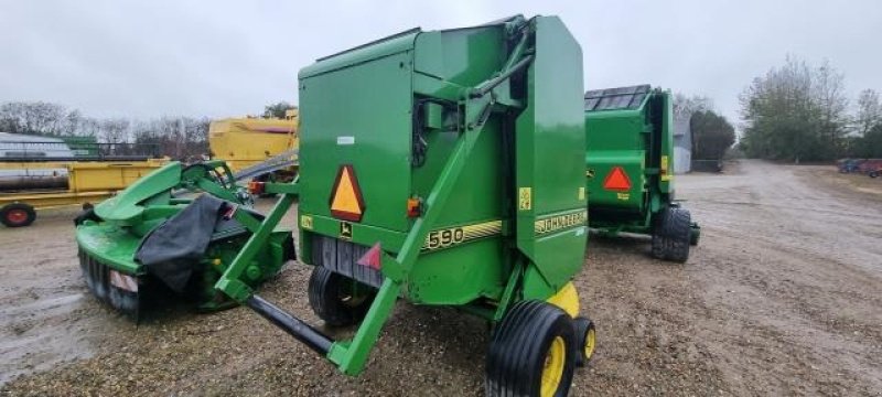 Rundballenpresse of the type John Deere 590, Gebrauchtmaschine in Videbæk (Picture 3)