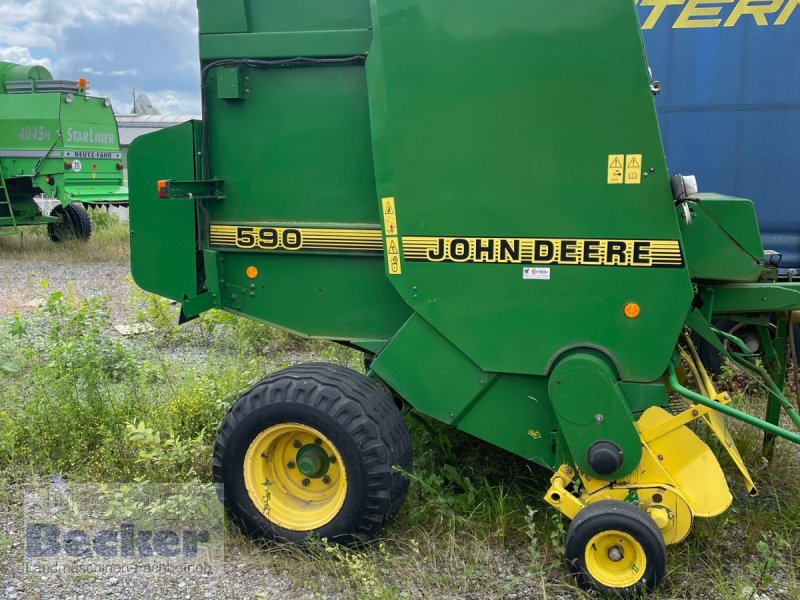 Rundballenpresse Türe ait John Deere 590, Gebrauchtmaschine içinde Weimar-Niederwalgern (resim 1)