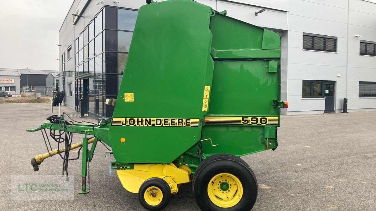 Rundballenpresse typu John Deere 590, Gebrauchtmaschine v Eggendorf (Obrázek 9)