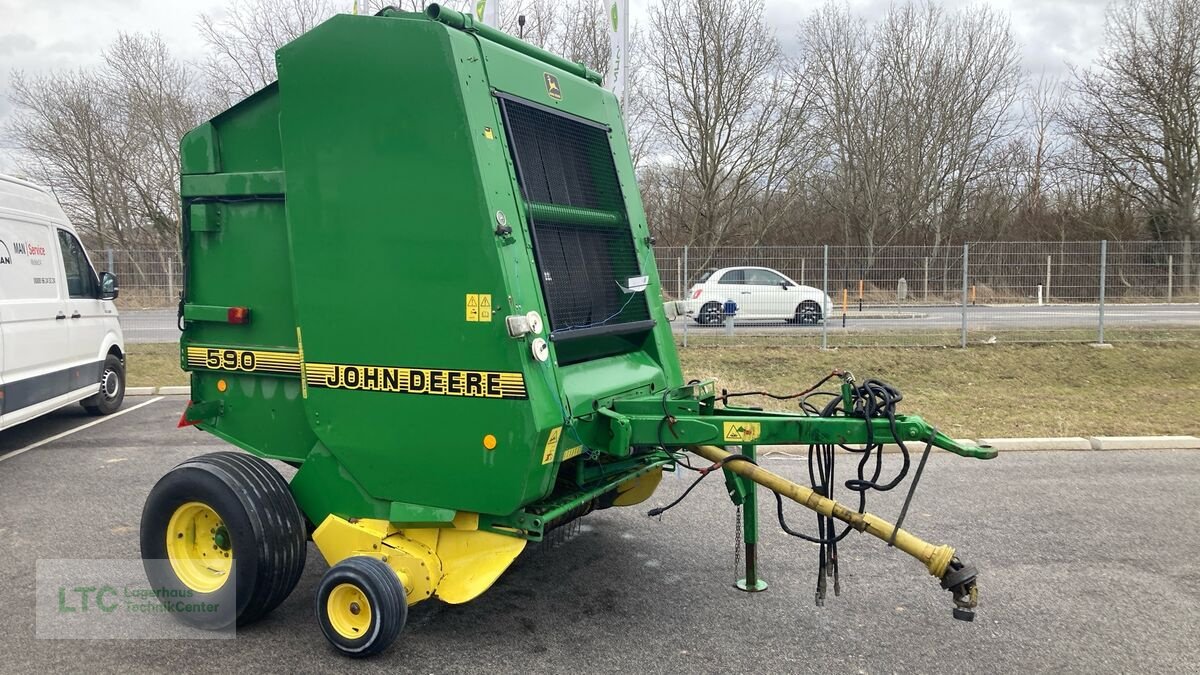 Rundballenpresse typu John Deere 590, Gebrauchtmaschine w Eggendorf (Zdjęcie 2)