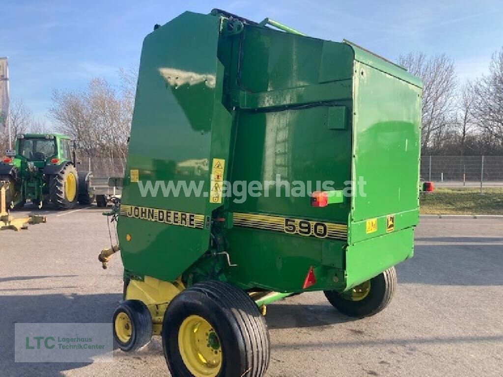 Rundballenpresse типа John Deere 590, Gebrauchtmaschine в Eggendorf (Фотография 7)