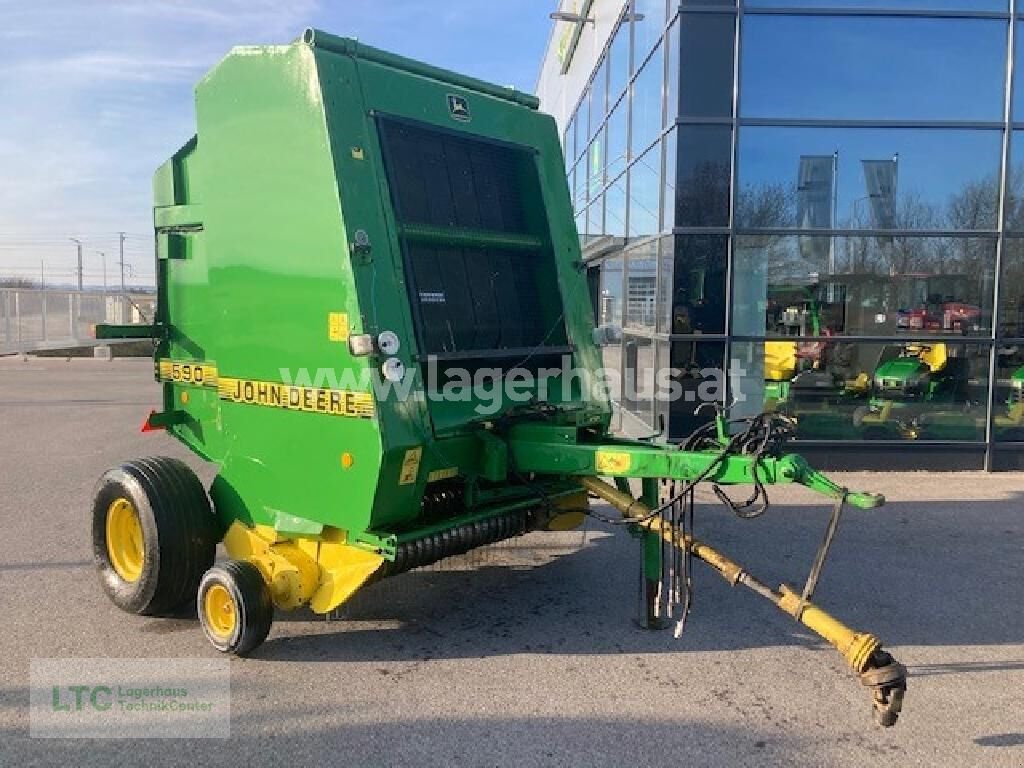 Rundballenpresse типа John Deere 590, Gebrauchtmaschine в Eggendorf (Фотография 3)