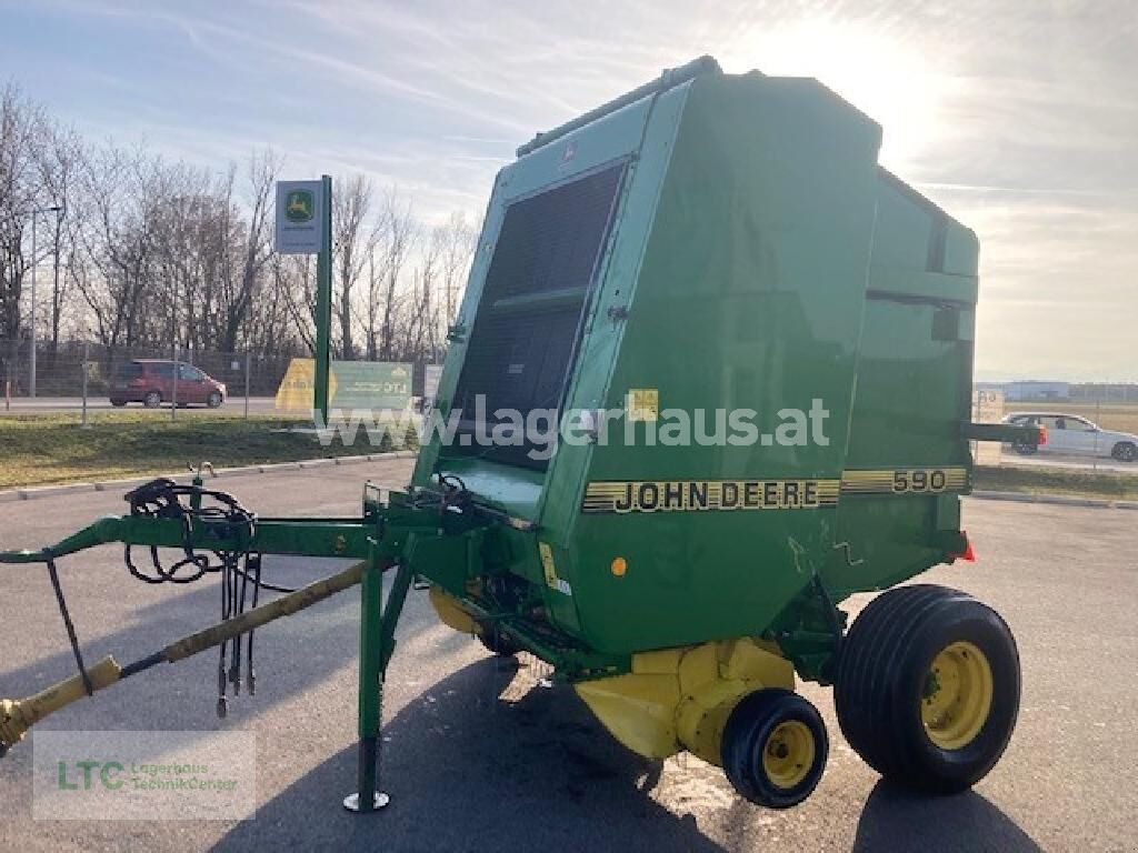 Rundballenpresse Türe ait John Deere 590, Gebrauchtmaschine içinde Eggendorf (resim 8)