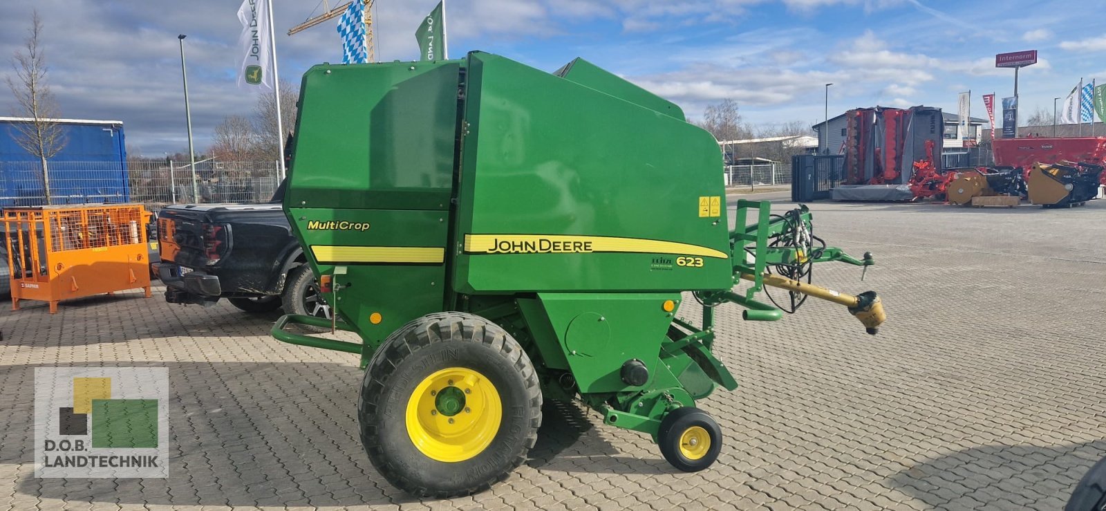 Rundballenpresse Türe ait John Deere 623 Multicrop, Gebrauchtmaschine içinde Langweid am Lech (resim 5)