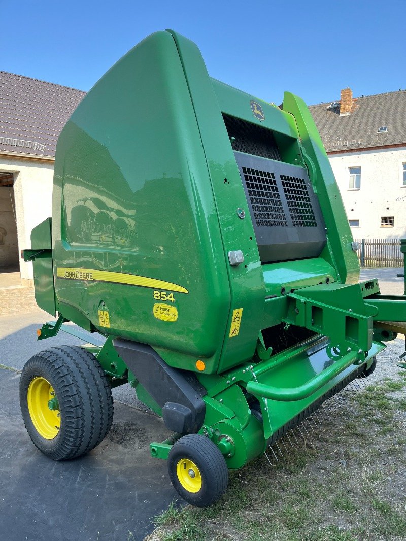 Rundballenpresse typu John Deere 854 RotoFlow Cover Edge, Gebrauchtmaschine w Ebersbach (Zdjęcie 13)