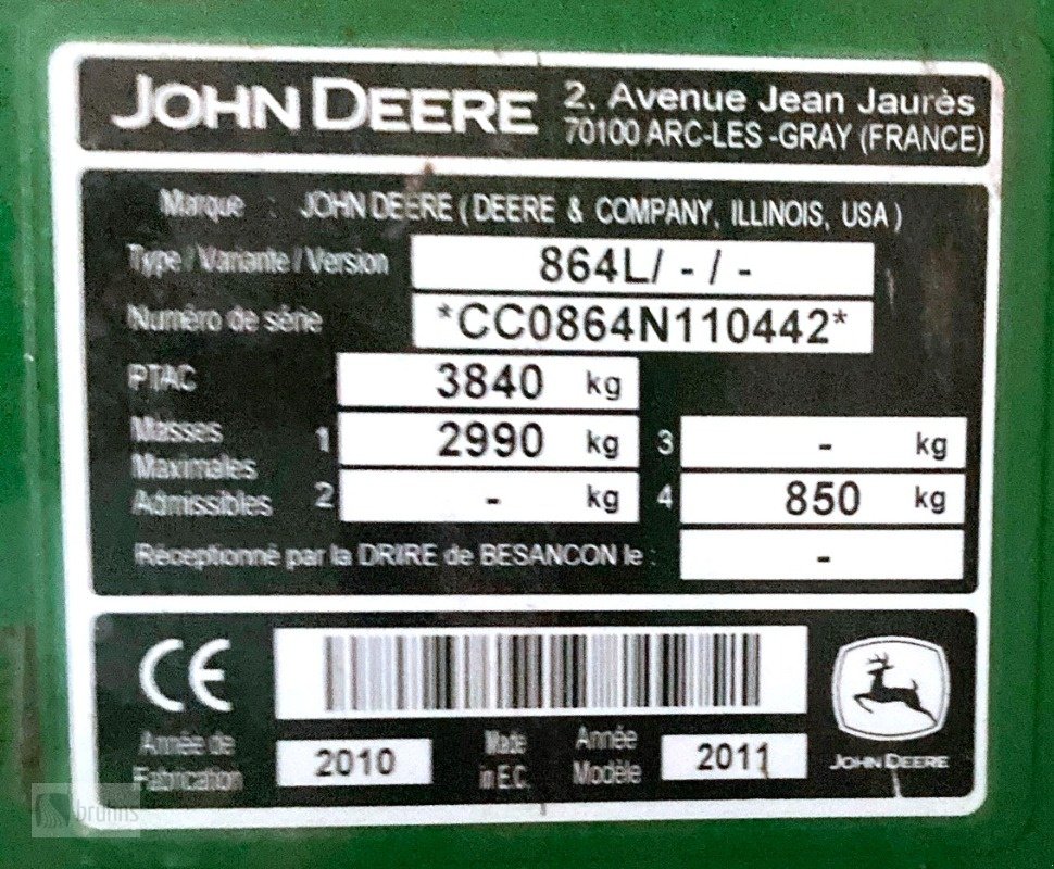 Rundballenpresse des Typs John Deere 864 PREMIUM MaxiCut, Gebrauchtmaschine in Karstädt (Bild 19)