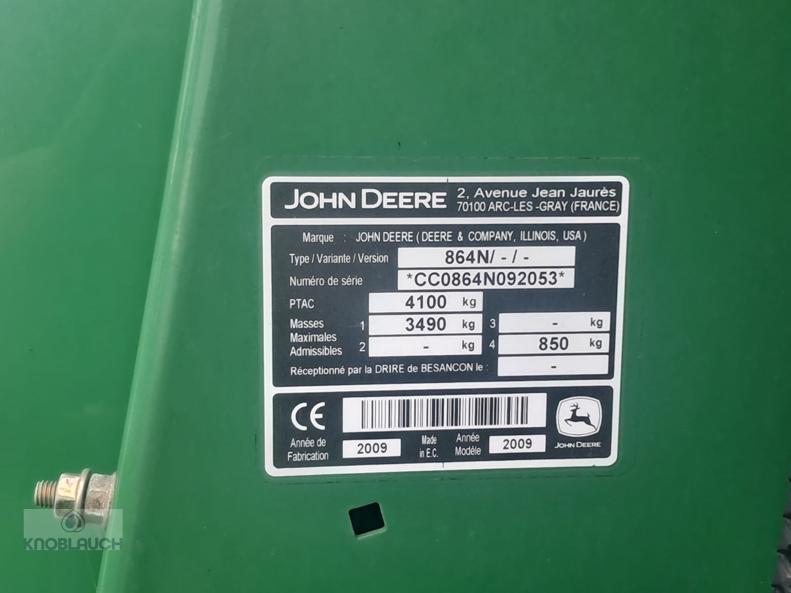 Rundballenpresse del tipo John Deere 864 Premium, Gebrauchtmaschine en Stockach (Imagen 14)