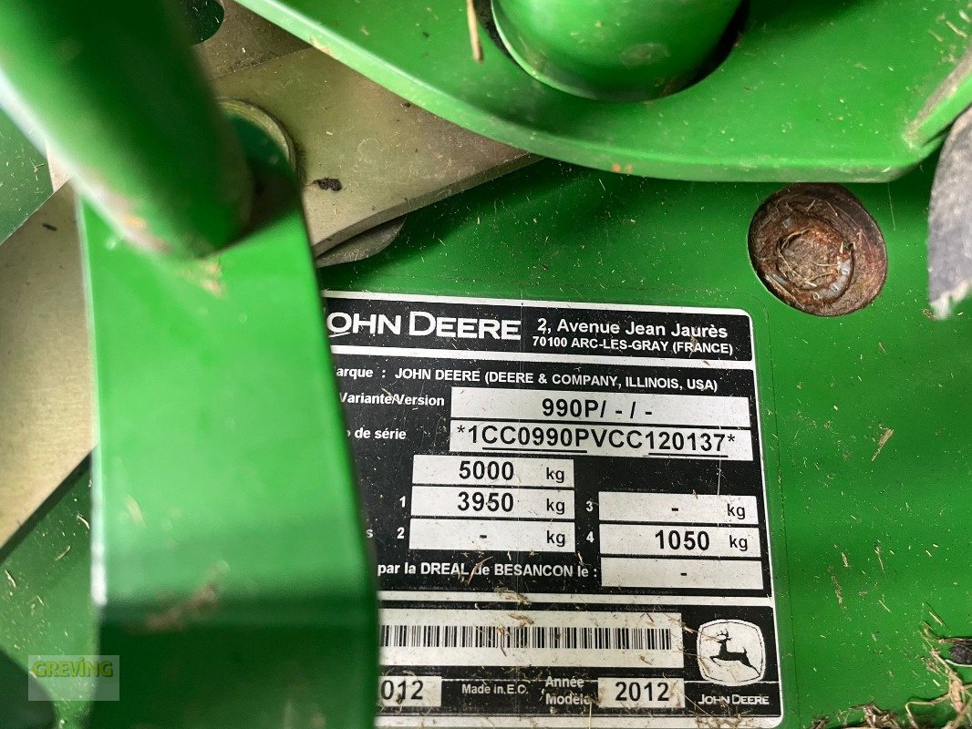 Rundballenpresse typu John Deere 990, Gebrauchtmaschine w Greven (Zdjęcie 11)