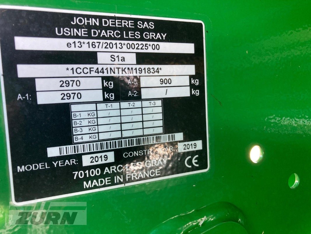 Rundballenpresse типа John Deere F441M MC, Gebrauchtmaschine в Kanzach (Фотография 21)