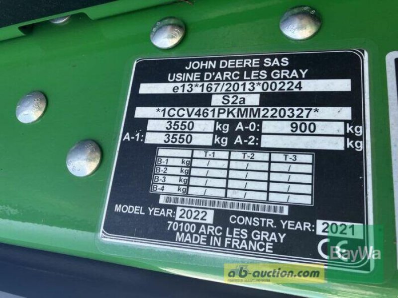 Rundballenpresse typu John Deere V 461 M, Gebrauchtmaschine w Straubing (Zdjęcie 9)