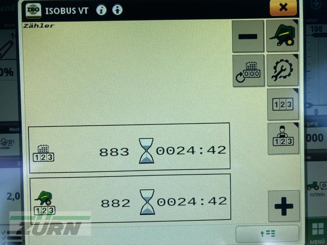 Rundballenpresse Türe ait John Deere V461M 25 Messer ISO-Bus, Gebrauchtmaschine içinde Kanzach (resim 16)