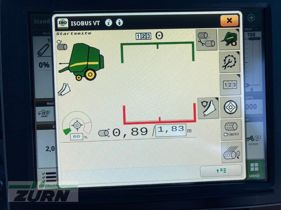 Rundballenpresse van het type John Deere V461M 25 Messer ISO-Bus, Gebrauchtmaschine in Kanzach (Foto 17)