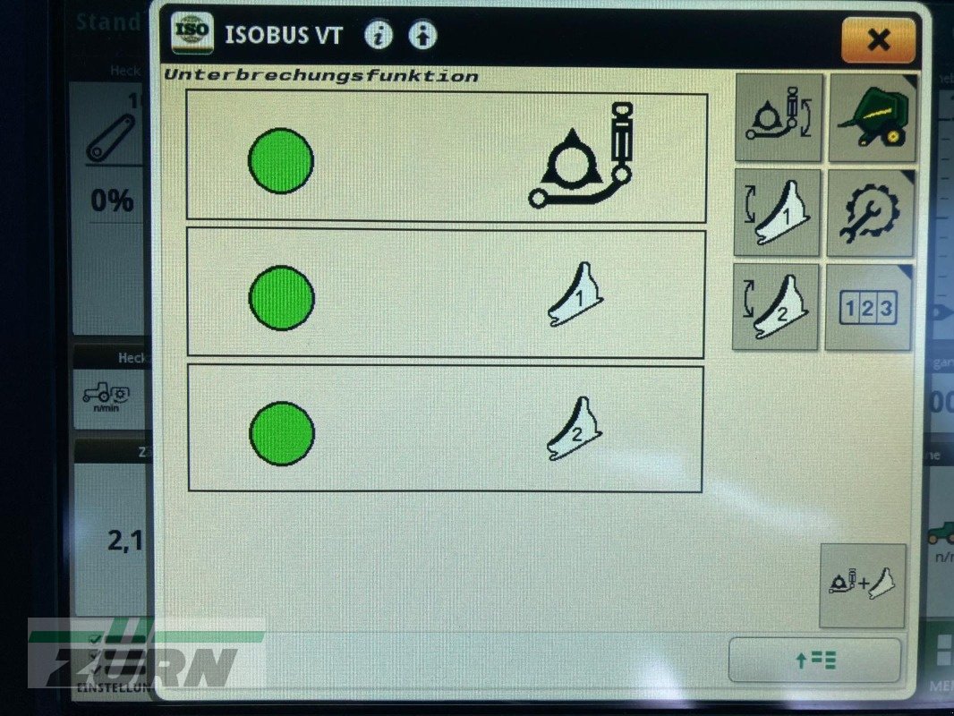 Rundballenpresse del tipo John Deere V461M 25 Messer ISO-Bus, Gebrauchtmaschine en Kanzach (Imagen 18)