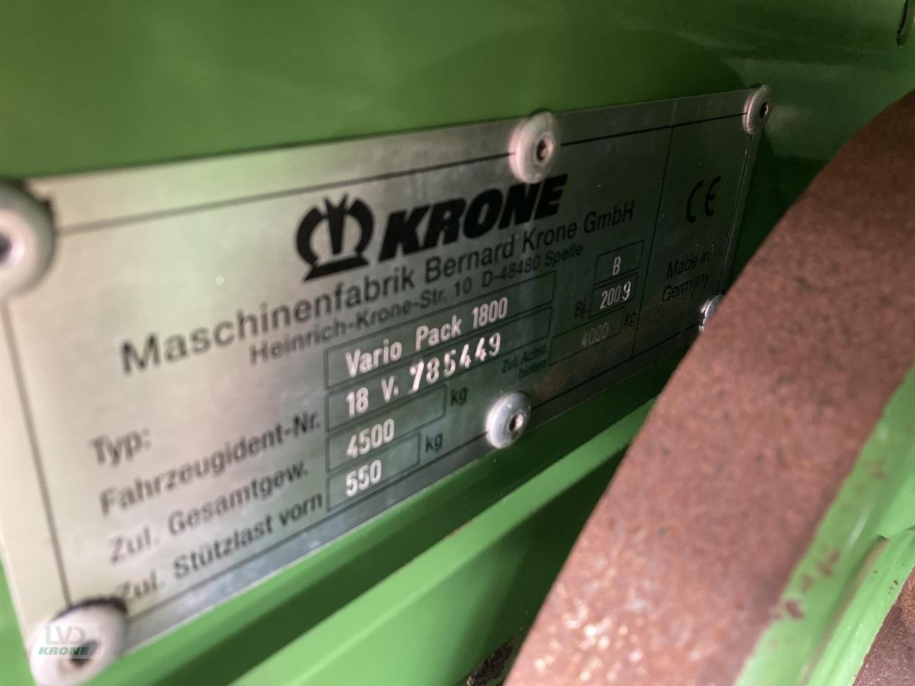 Rundballenpresse typu Krone 1800 VarioPack, Gebrauchtmaschine w Spelle (Zdjęcie 11)