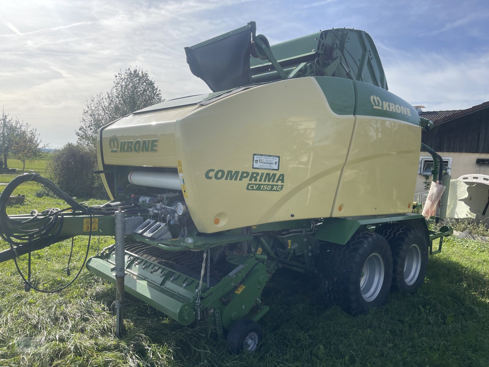 Rundballenpresse van het type Krone Comprima CV 150 XC, BRANDSCHADEN!, Gebrauchtmaschine in Thalmässing (Foto 15)