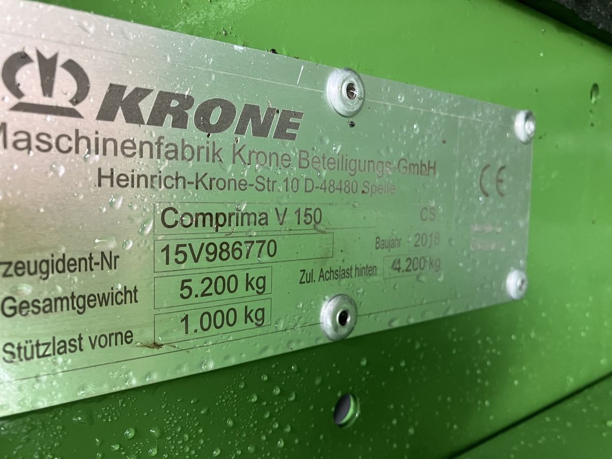 Rundballenpresse του τύπου Krone Comprima V 150 XC X-treme, Gebrauchtmaschine σε Villach (Φωτογραφία 8)