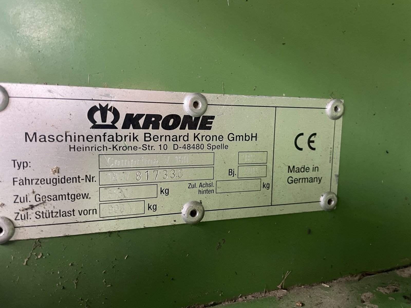 Rundballenpresse типа Krone Comprima V 180 XC, Gebrauchtmaschine в Amerang / OT. Kirchensur (Фотография 11)