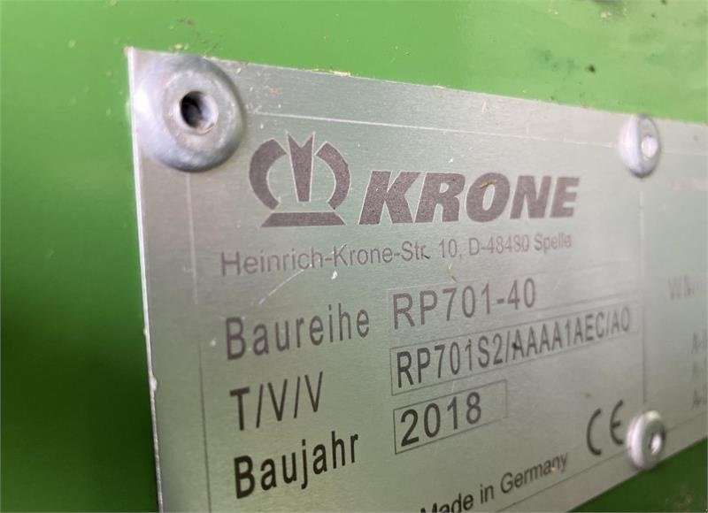 Rundballenpresse typu Krone COMPRIMA V 180, Gebrauchtmaschine v Brønderslev (Obrázek 7)