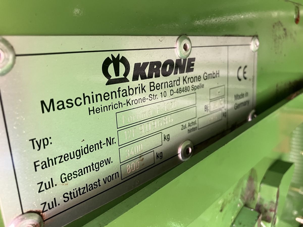 Rundballenpresse typu Krone Fortima 1250 MC, Gebrauchtmaschine w Villach (Zdjęcie 12)