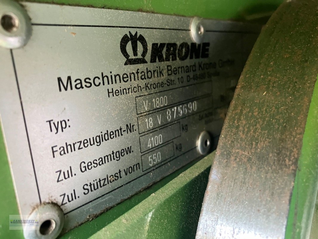 Rundballenpresse typu Krone FORTIMA V 1800 MC, Gebrauchtmaschine v Filsum (Obrázok 10)