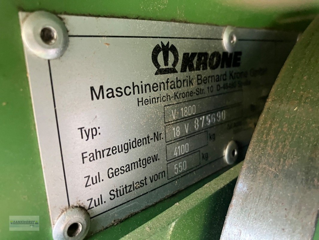 Rundballenpresse des Typs Krone FORTIMA V 1800 MC, Gebrauchtmaschine in Filsum (Bild 10)