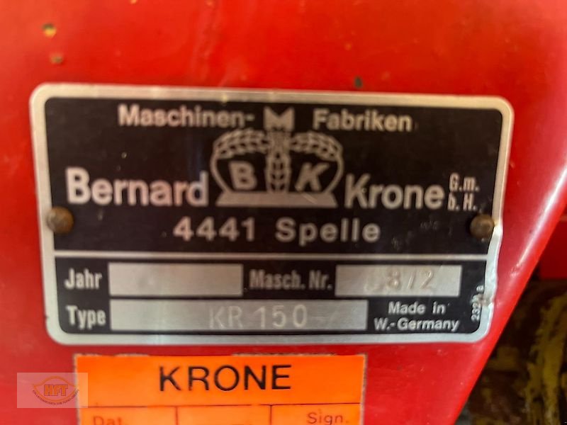 Rundballenpresse del tipo Krone KR 150, Gebrauchtmaschine en Waldkappel (Imagen 6)