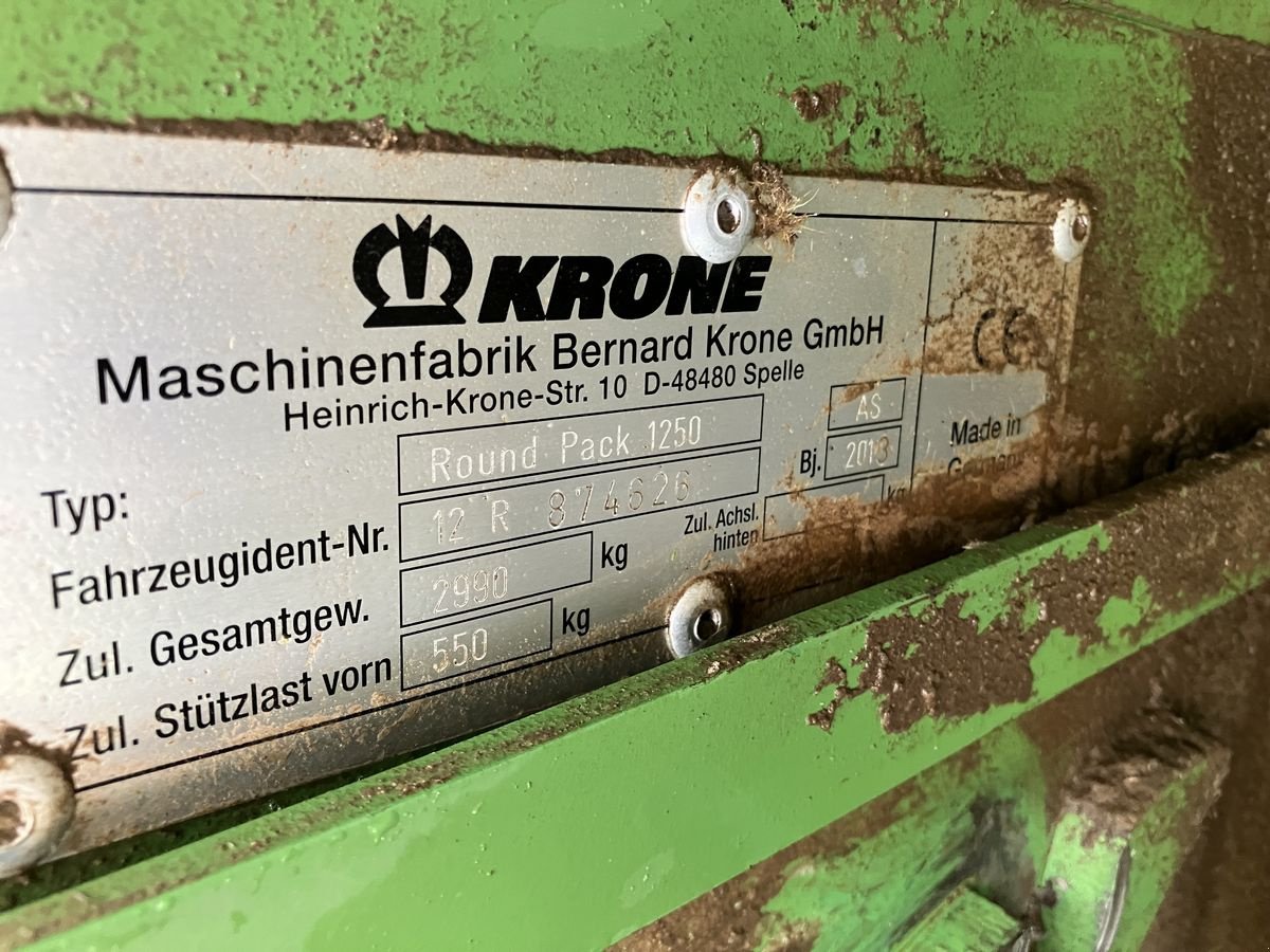 Rundballenpresse του τύπου Krone RB 1250 MC, Gebrauchtmaschine σε Villach (Φωτογραφία 8)