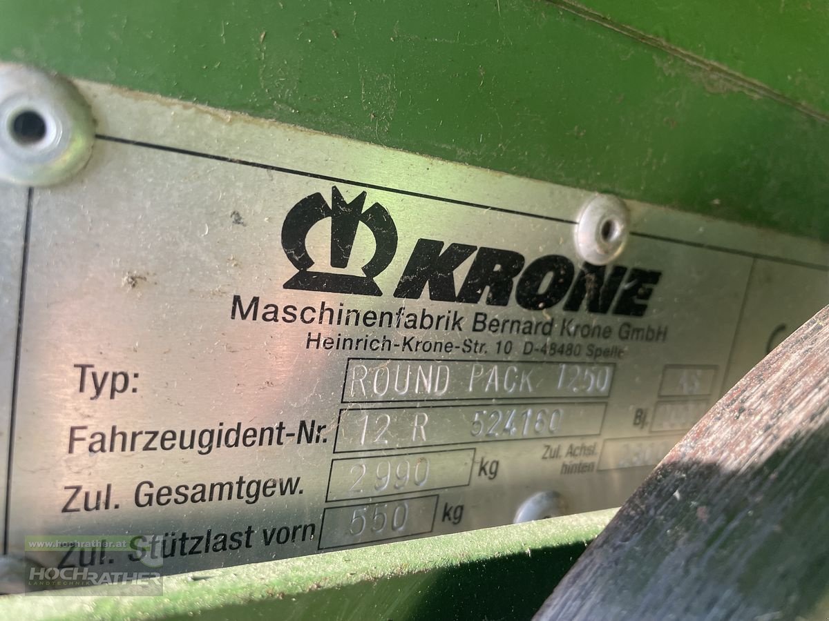 Rundballenpresse tip Krone ROUND PACK 1250 MC, Gebrauchtmaschine in Kronstorf (Poză 15)