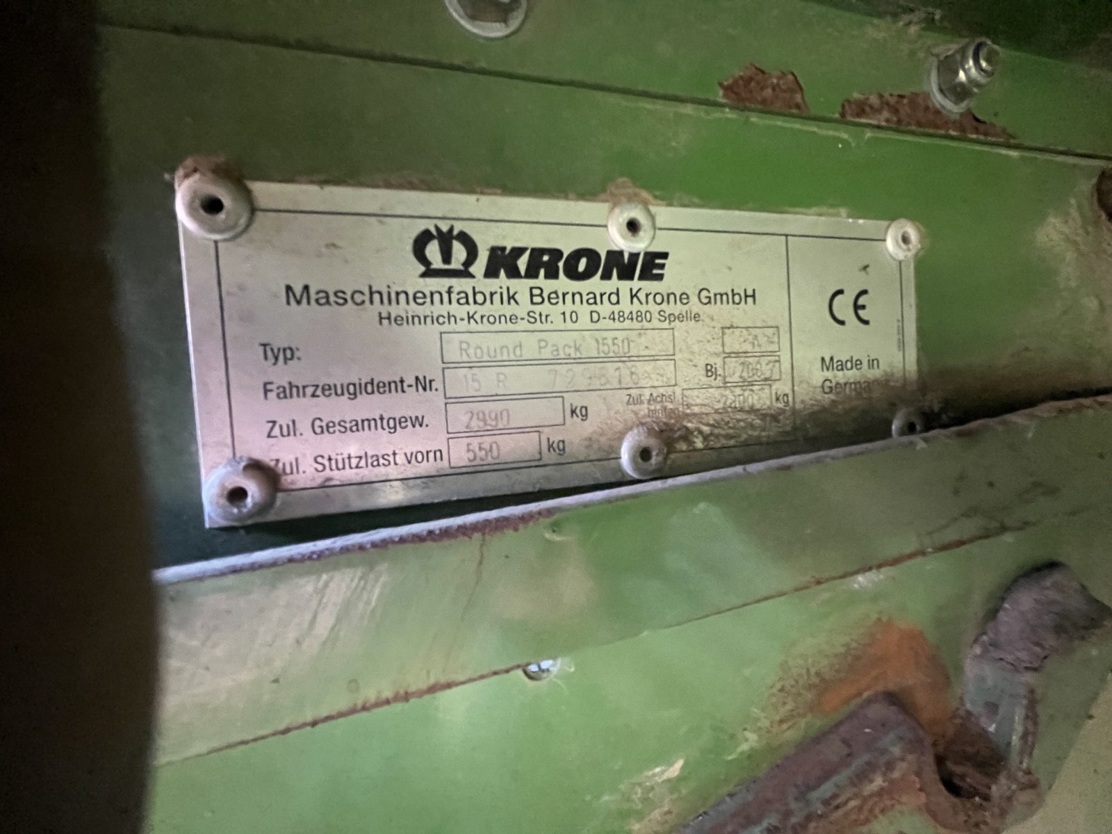 Rundballenpresse tipa Krone Round Pack 1550, Gebrauchtmaschine u Ostrava - Polanka (Slika 6)