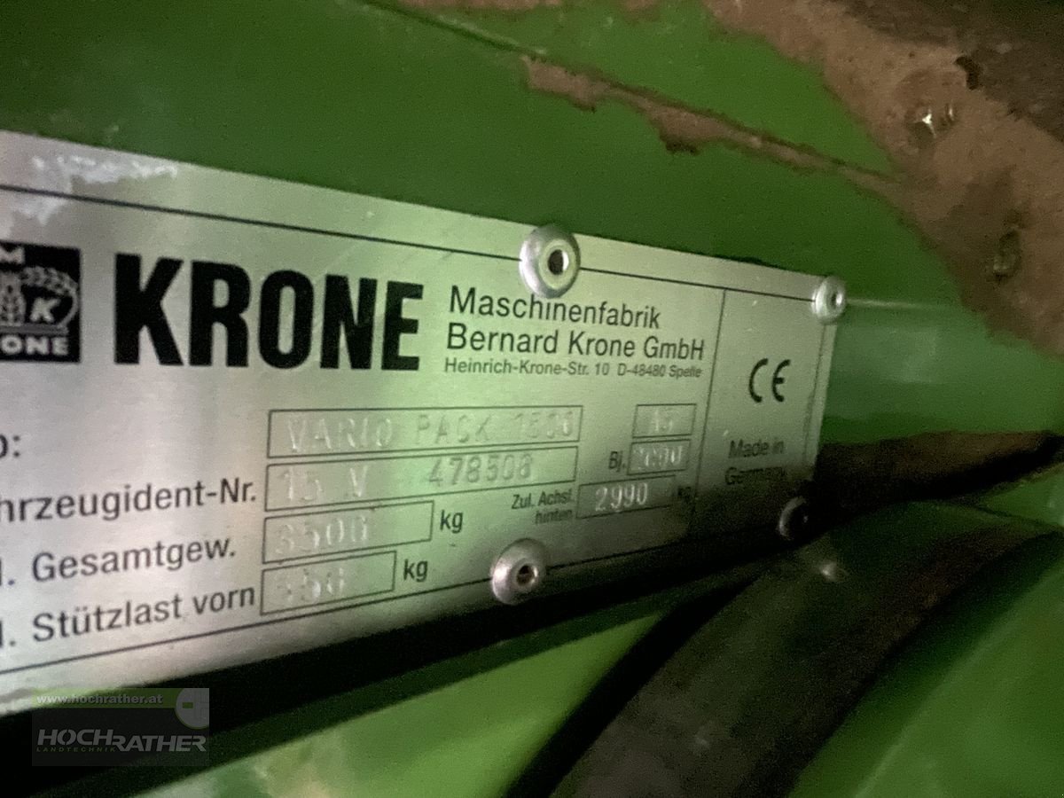 Rundballenpresse a típus Krone Vario pack 1500 MC, Gebrauchtmaschine ekkor: Kronstorf (Kép 14)